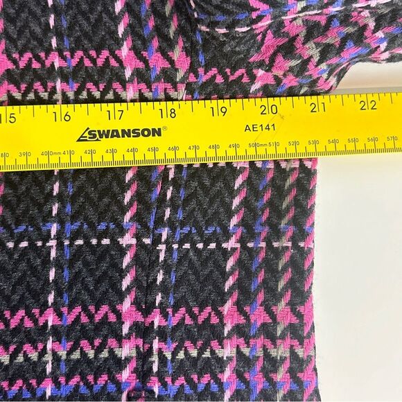 VTG Pendleton Black Pink Plaid Wool Blazer 10 - Picture 6 of 8